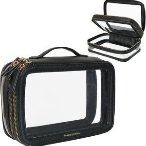 Large Clear Makeup Bags for Women Cosmetic Case Organizer, Clear Make Up Bags fo